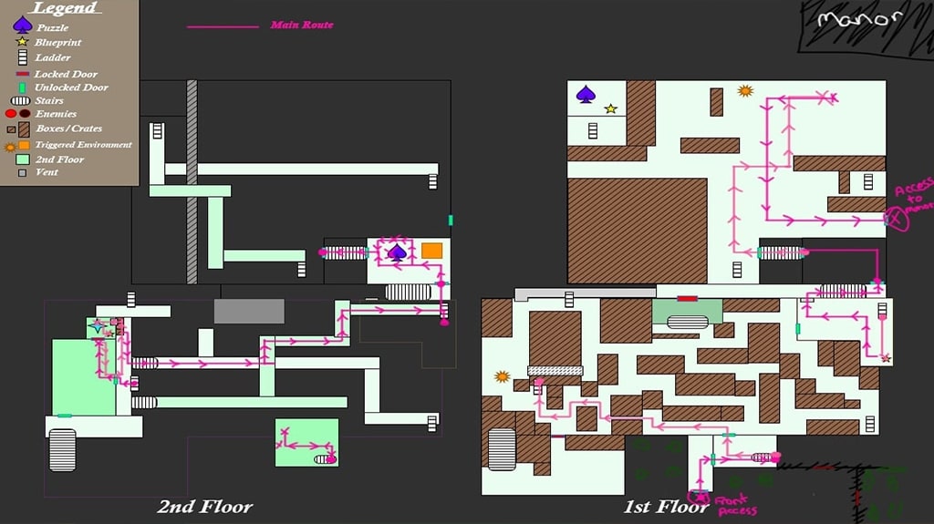2D Digital Layout Main Route
